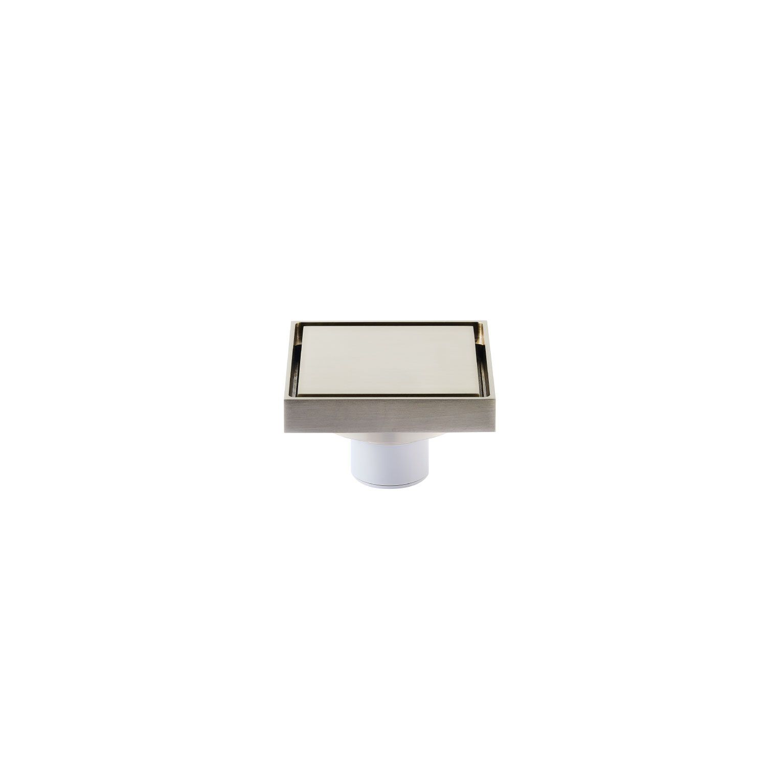 Coladera Universal Cuadrada Para Inserto Cer&aacute;mico 10 X 10 Cm Dorado Satinado,,hi-res image number null