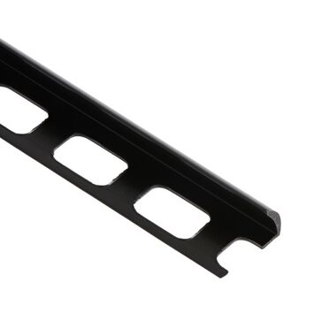 Perfil curvo de pl&aacute;stico negro 10mm
