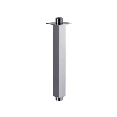 Brazo Para Regadera De 20 Cm L&iacute;nea Essen Square En Cromo Pulido