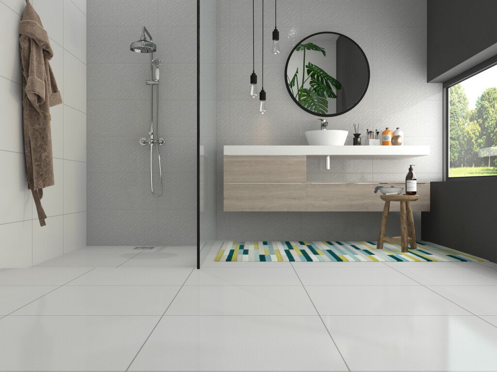 Ba&ntilde;o Kirigami Gris,,hi-res