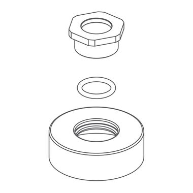 Chapeton Universal Para Fluxometro De Mingitorio Polished Chrome