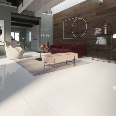 Sala Aura Rectificado Blanco con Caf&eacute;
