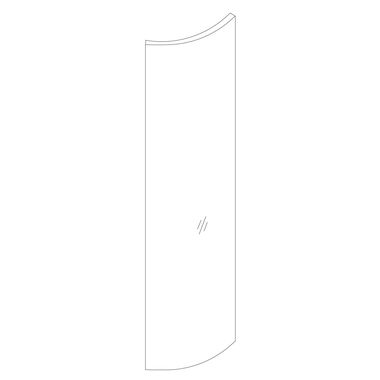 Cristal Verona Pro Lateral Derecho Corredizo Unico