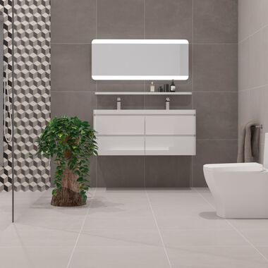 Ba&ntilde;o Epoca Blanco con Gris