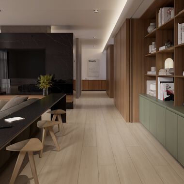 &Aacute;rea Com&uacute;n Avantgard Beige con Negro