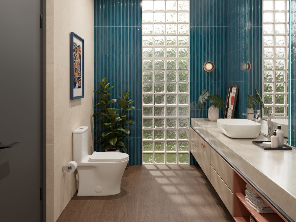 Ba&ntilde;o Terraluma Azul,,hi-res