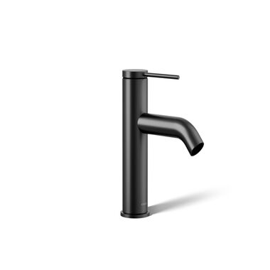Llave Components Monomando Baja Para Lavabo En Negro Mate