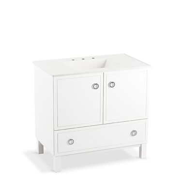 Vanity Jacquard para ba&ntilde;o linen white