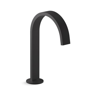 Llave Duomando Para Lavabo L&iacute;nea Components En Negro Mate