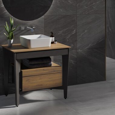 Ba&ntilde;o Soul Gris con Negro
