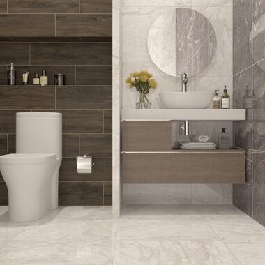 Ba&ntilde;o Rainforest Blanco, Caf&eacute; y Gris