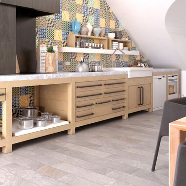 Cocina Dots Gris con Multicolor