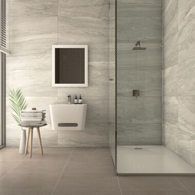 Ba&ntilde;o Modulor Caf&eacute; con Gris