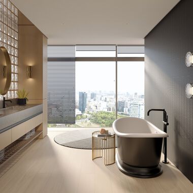 Ba&ntilde;o Pigmenti Beige con Negro