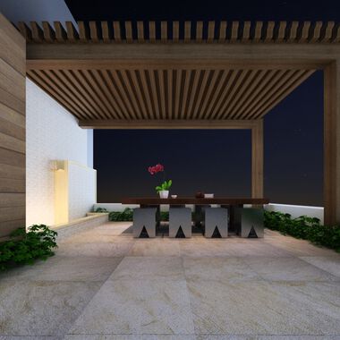 Exterior Imperial Quartz Beige con Caf&eacute;