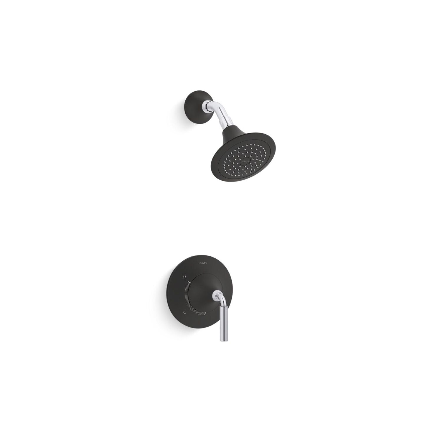 Conjunto De Regadera Tone En Negro Con Cromo,,hi-res image number null