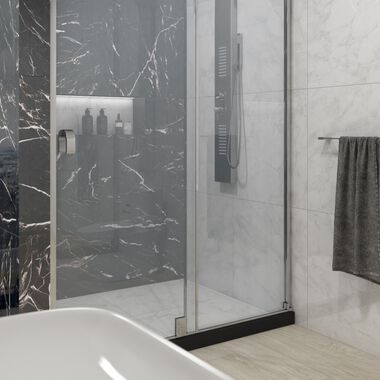 Ba&ntilde;o Aura Rectificado Beige con Negro