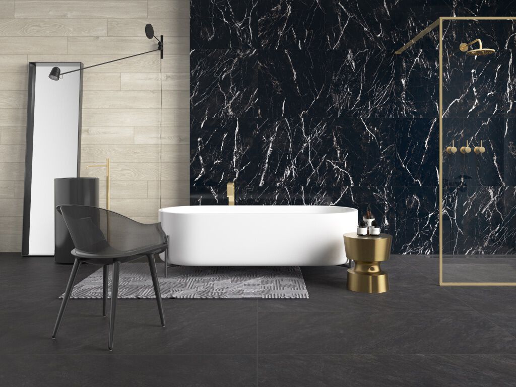 Ba&ntilde;o Aura Rectificado Negro,,hi-res