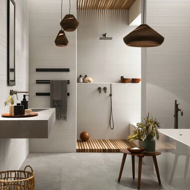 Ba&ntilde;o 3D Wall Blanco