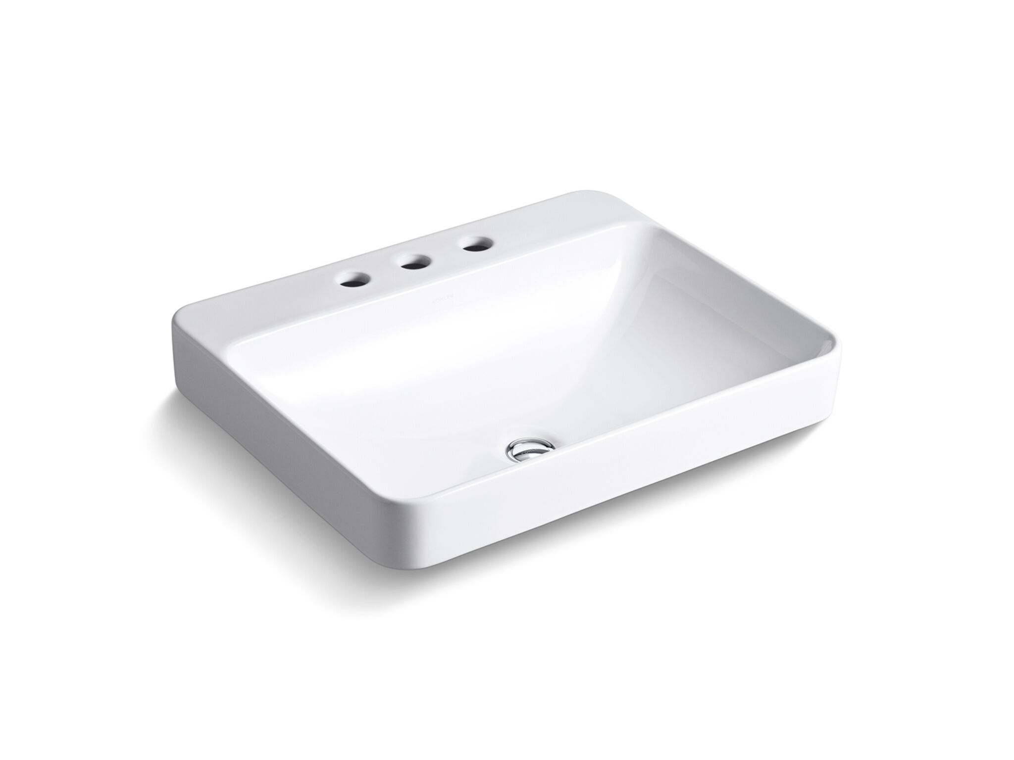 Lavabo Vessel Vox Rectangular De Tres Orificios,,hi-res image number null