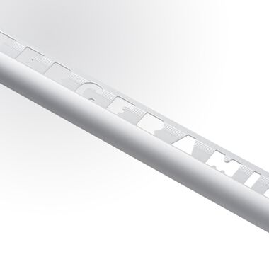 Perfil de aluminio curvo plata mate 12mm