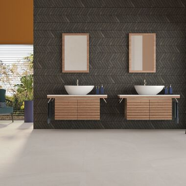 Ba&ntilde;o Trentino Blanco con Gris