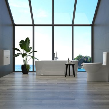 Ba&ntilde;o Artisanwood Gris