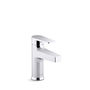 Llave Monomando Baja Para Lavabo L&iacute;nea Taut En Cromo Pulido