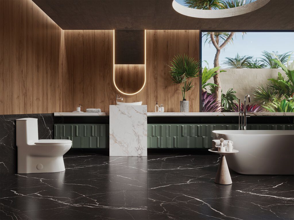 Ba&ntilde;o Marble Slab Caf&eacute; con Negro,,hi-res