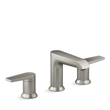 Llave Duomando Para Lavabo L&iacute;nea Hint En Niquel Cepillado