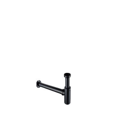Trampa Para Lavabo L&iacute;nea Universal En Negro Mate