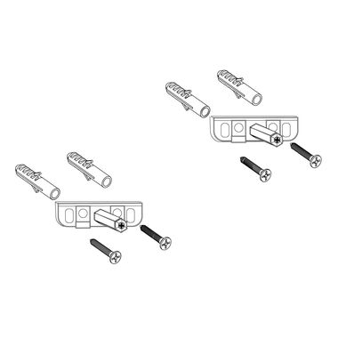 Kit De Herraje Universal Para Repisa Unico