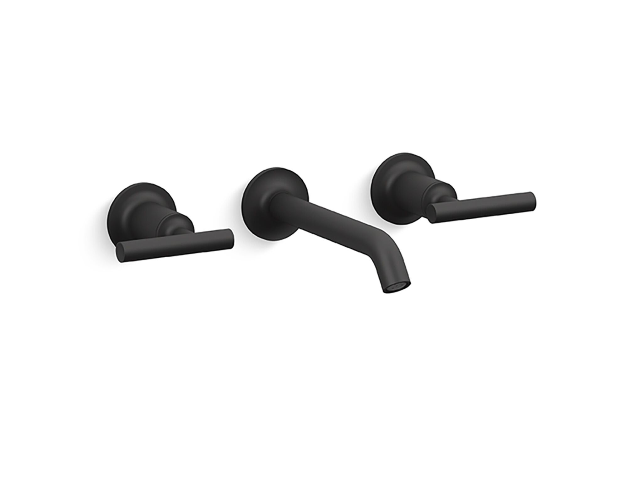 Llave De Muro Para Lavabo L&iacute;nea Purist En Negro Mate,,hi-res image number null