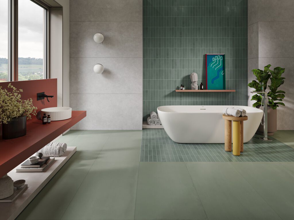 Ba&ntilde;o Miniature Blanco con Verde,,hi-res