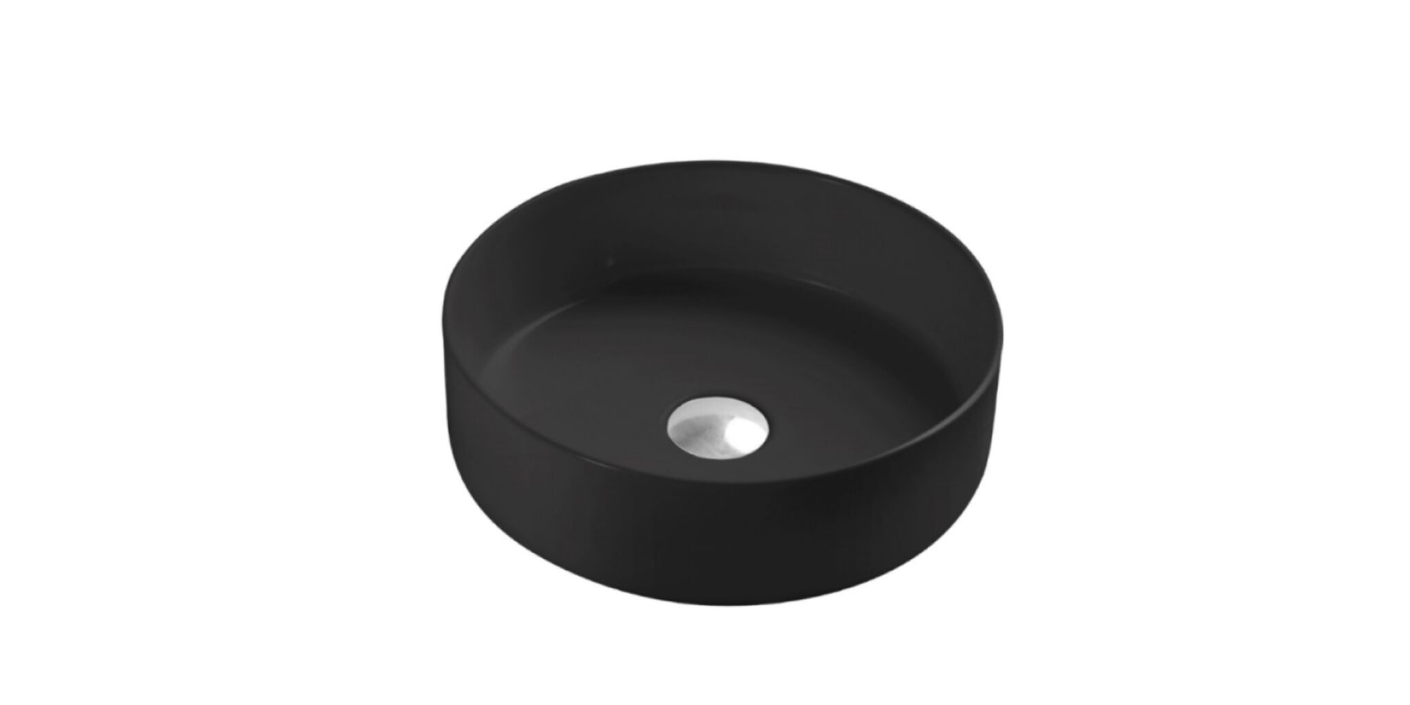 Lavabo De Sobrecubierta L&iacute;nea Celta En Negro Mate,,hi-res image number null