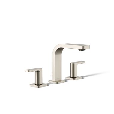 Llave Parallel Duomando Para Lavabo En Niquel Cepillado