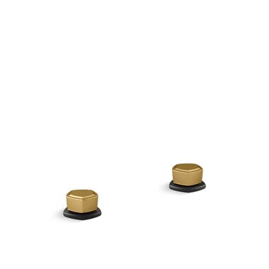Manerales Para Lavabo De Ba&ntilde;o Occasion Negro Mate Con Dorado
