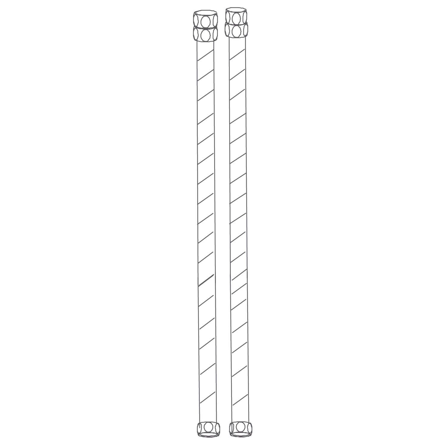 Mangueras Flexibles De Agua Caliente Fria Tipo B Para Torre De Regadera Lyon Pro Y Niza Pro Unico,,hi-res