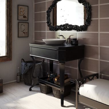 Ba&ntilde;o Amazonia Beige con Blanco