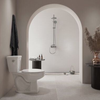 Ba&ntilde;o Bliss Rectificado Blanco con Gris
