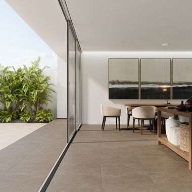 Sala Materia Beige con Caf&eacute;