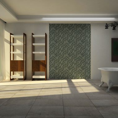Ba&ntilde;o Interglass Murano Azul con Gris