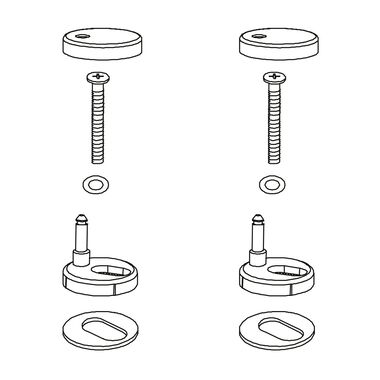 Kit De Instalacion Oslo Para Asiento De Sanitario Unico