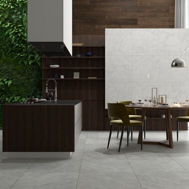 Cocina Rodeno Caf&eacute; con Gris