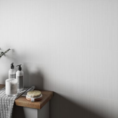 Ba&ntilde;o 3D Wall Blanco