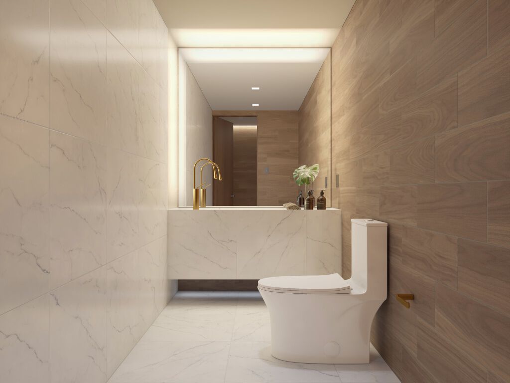 Llave Monomando Alta Para Lavabo L&iacute;nea Meissen Pro En Dorado Satinado,,hi-res image number null