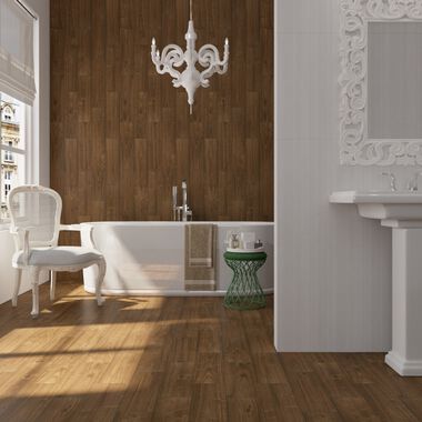 Ba&ntilde;o Wood Trails Blanco con Caf&eacute;