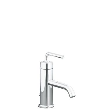 Llave Monomando Baja Para Lavabo L&iacute;nea Purist En Cromo Pulido