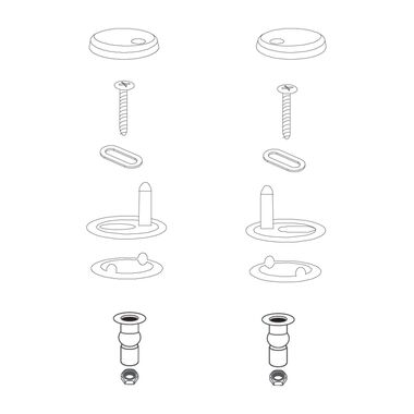 Kit De Instalacion Kiev Para Asiento De Sanitario Kiev Unico