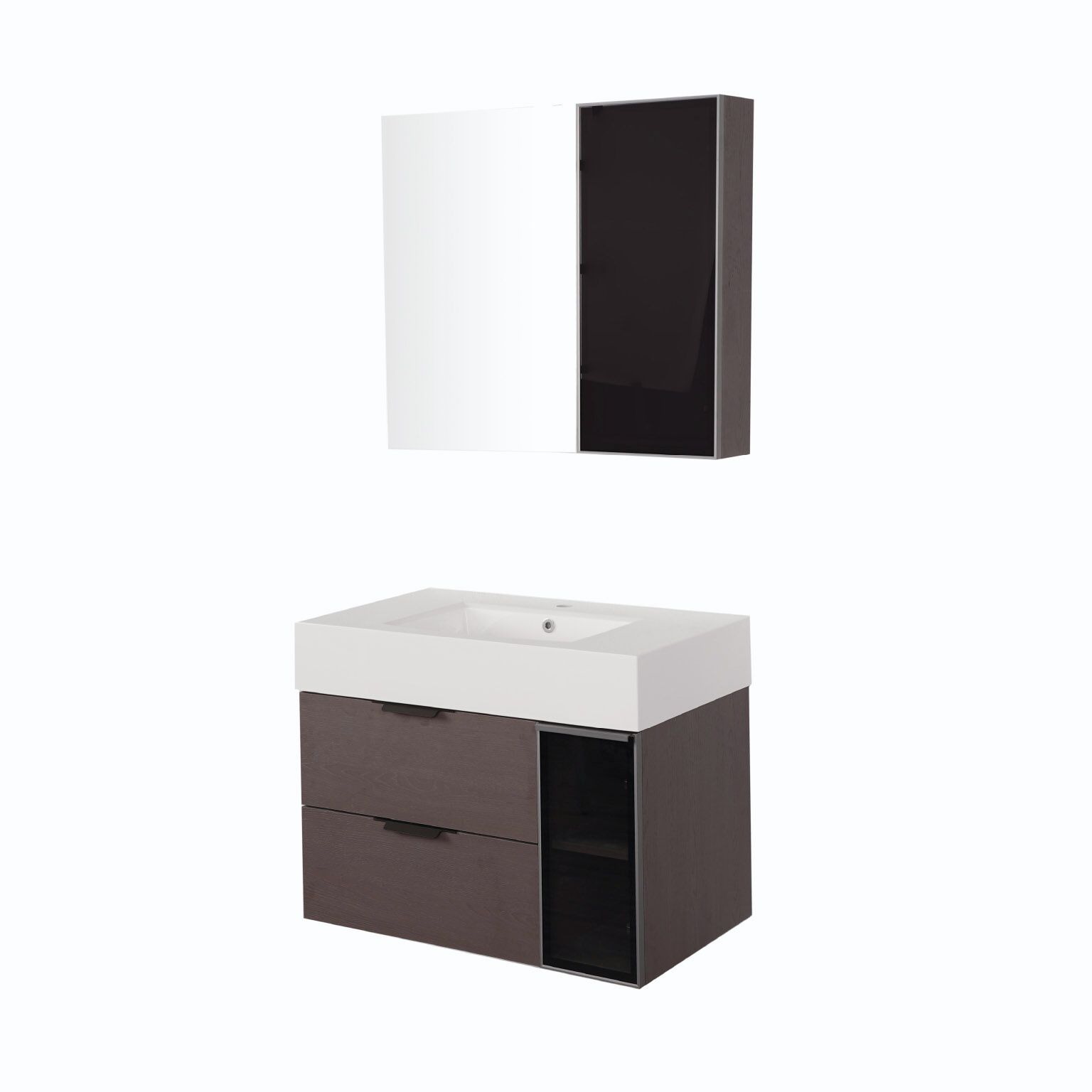 Vanity Mosc&uacute; 79 X 48 X 48 Cm Color Espresso,,hi-res